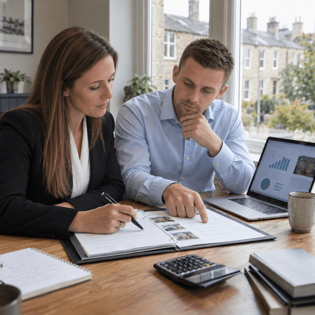 Illustrative discussion of property maintenance and financial planning